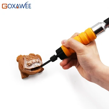 GOXAWEE Elektrisk Boremaskine, Træ Mejsel Carving Værktøj Sæt med Tips Fleksible Flex Skaft Skruenøgle Chuck Vedhæftet fil for værktøj til Træbearbejdning