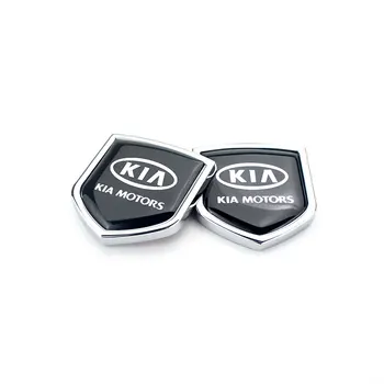 Bil-Side Mærkat Metal Emblem Mærkater Udvendigt Tilbehør Til KIA K2 K5 K3 RIO Sportage Sorento Optima Oprius Forte Sjæl Ceed