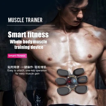 Smart Fitness mavemuskel Nyeste telefon app control EMS Klistermærker Muskel Stimulator Elektriske Vægttab afslapning Massageapparat