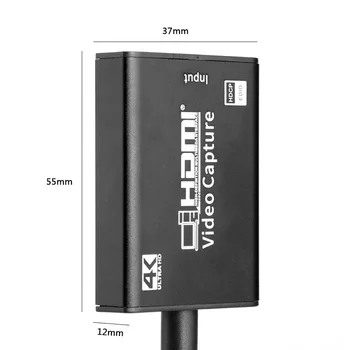 USB 3.0-HDMI-Capture-Kort, HDMI 4K Køb Kort Mini-Video Grabber Optage Box til Optagelse
