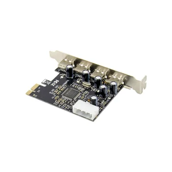 Adapter Riser Chip ASIX MCS9990 PCIe-Converter USB2.0 4 havneudvidelse-Kort Pci-e Tilføje Kort Plug And Play-Computerens Komponenter