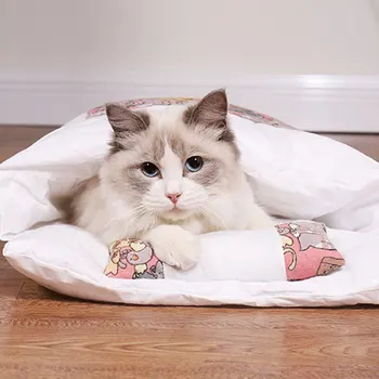 Varm Kat Sovepose Flytbare Kat Bed Vinter Varm Kat Hus Lille Pet Bed Pet Aupplies Pet Tilbehør