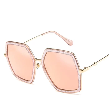 Trendy Sekskant Solbriller Kvinder Farverige Gradient Sol Briller Kvindelige UV400-Brillerne Retro Uregelmæssige Ottekant Sunglases 2020 uv400