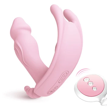 Vibrerende Trusser Bærbare Butterfly Dildo Vibrator Sex Legetøj for kvindens G-Spot Klitoris Stimulator Trådløs Fjernbetjening legetøj