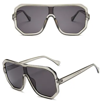 Ny Mode Pilot Solbriller Kvinder Luksus Brand Designer Vintage Overdimensionerede Siamesiske Sol Briller Kvindelige Briller Kvinde Gafas de sol