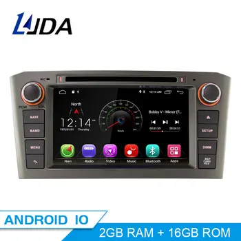 LJDA 2 Din Android 10.0 Bil DVD-Afspiller Til Toyota Avensis T25 2003-2008 Wifi GPS Radio 2GB RAM 16G ROM Quad Cores Mms-USB