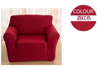 Fundas de sofa Solid Farve Stramme All-inclusive Sofa Håndklæde Slipcover Stretch Elastiske Sofa Dække Fire-sæders Indretning dække sofa