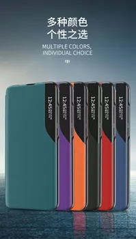 Mobiltelefon Taske MI 10T Pro Luksus Læder Smart Vinduet Se Flip Magnet Cover til Xiaomi Mi 10 10T Pro Ultra Lite Flip Case
