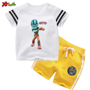 Børnene Passer Tøj Gormiti Kostume Sæt T-Shirts+Bukser til Toddler Dreng Tøj Pige Drenge Kort Sportstøj Tøj Kort Passer til 2020
