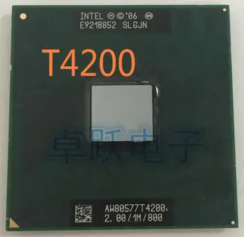 Original Intel T4200 CPU-2.0/1M/800 oprindelige officielle version af den oprindelige pin-PGA SLGJN understøtter 965 chipset