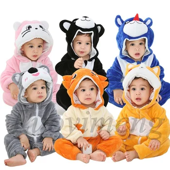 Baby Rompers Tegnefilm Dinosaur Sparkedragt Til Bebes Spædbarn Barn Tøj Kids Tøj Kigurumi Unicorn Kostumer Dreng Pige Pyjamas