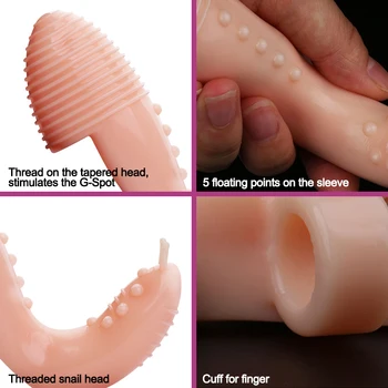 Danser Vibrerende Finger Ærme G-Spot Vibrator Vagina, Klitoris Massage Stimulator Voksen Sex Legetøj Til Kvinder, Lesbisk Sex Shop