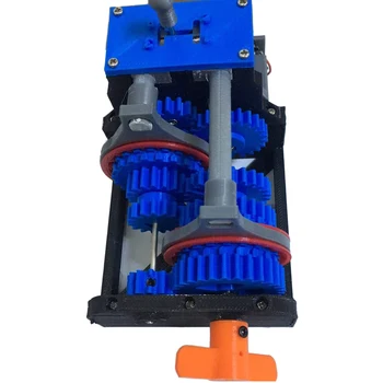 3D Printet Bakgear Fire-trins gearkasse Simulation Model DIY Stamceller Toy - Motor Version Håndsving Version