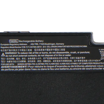 Oprindelige Erstatning Batteri TA03XL HSTNN-DB7O Til HP Elitebook 840 850 755 745 848 G3 G4 ZBook 15u G3 G4 MT42 MT43 Autentisk