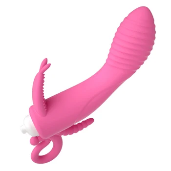 G Spot Vibrator Stimulator Tre Point Klitoris Massager Vagina Vibrator Anal Dildo Sex Legetøj til Kvinder, Sex Shop Intime Varer