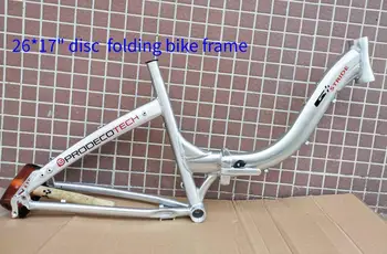Ny Aluminium 26 27.5 700C MTB Suspension Folde Cykel Stel skivebremse Sammenklappelig DH Mountain Cykel Rammesæt dele til cykler