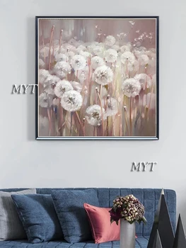 MYTEN Gratis Forsendelse Hot Salg Home Decor Væg Kunst, Billeder 1 stk Hvid Blomst Væg Kunst Olie Malerier Urammet