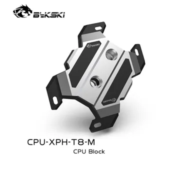 Bykski CPU-XPH-T8-M Metal CPU Vand Køling Blokere For Ryzen7/5/3 AM4/3+/3/2+/2 FM2+/FM2/FM1 Aluminum Armor Messing CPU Køler