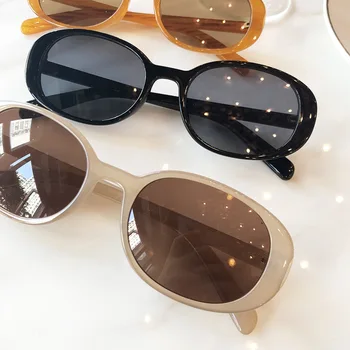 Lille Rektangel Solbriller Kvinder Mænd Vintage Brand Designer Kvadrat Sol Briller Nuancer Kvindelige UV400 Gelé farve Solbrille