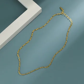 S'STEEL koreanske Halskæder 925 Sterling Sølv For Kvinder Minimalistisk Kæde Halskæde i Guld Cadena De Plata 925 Para Mujer Smykker
