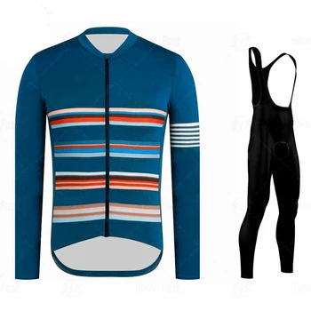 2020 Nye Vinter Termisk Fleece Cykling Tøj til Mænd langærmet Trøje, der Passer Udendørs Ridning Cykel Tøj, Bib Pants Jersey Sæt