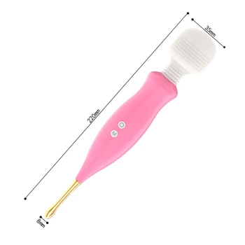 OLO Dual-Head Vibrator med 12 hastigheder AV Stick G-punktet, Klitoris Stimulator Skeden Massageapparat Sex Legetøj til Kvinder, Par, Masturbator