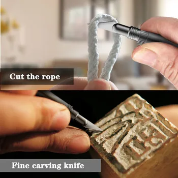 Bærbare Kunst forskærerkniv Sætte NYE Mini Pocket Folde Kniv Udendørs selvforsvar Af Aluminium Nøglering Kreative Gaver