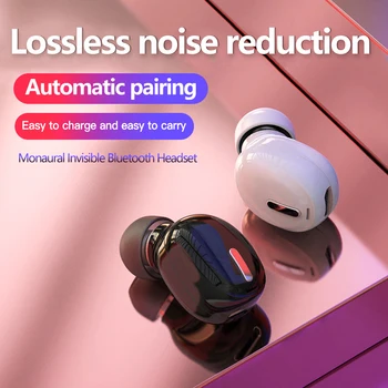 Mini X9 Trådløse Øretelefoner Noise Reduction In-ear-Design Bluetooth-5.0 Hovedtelefonerne Komfortable at Bære 3D-Lyd Til Huawei LG Xiaomi