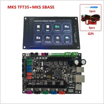MKS SBASE + MKS TFT35 lcd - + MKS TFT-WIFI + runout filament sensor Smoothieboard 3D-printer bundkort + rørende LCD-skærm