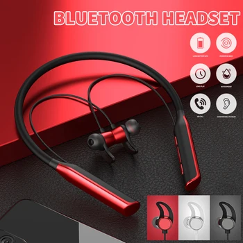 YD08 Hængende Sport Magnetiske Bluetooth-5.0 Hovedtelefoner Headset Sport Stereo Headset Magnetiske Trådløse hovedtelefoner Vandtæt