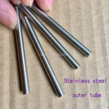 3mm i Diameter DIY Kniv med Skaft Mosaikker Pin Nitter 9cm Længde Søm Messing Rør+stålrør #303