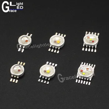 RGB RGBW RGBWW (RGB+W+Y+UV) 6W,9W,12W,15W,18W LED-Lampe Emitter Dioder For Lys Fase