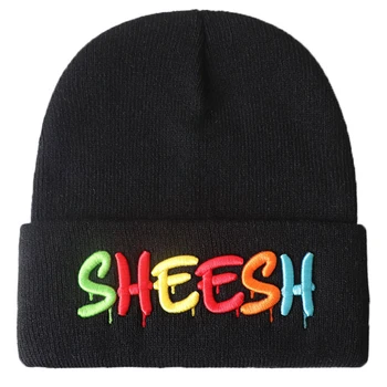 SHEESH Tre-dimensionelle breve Strik hat, Bomuld, Varm Vinter ski-Hue Strikket Hat Unisex fashion udendørs Casual hatte