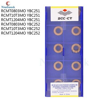 10STK ZCC.CT RCMT0803 RCMT0803MO RCMT10T3MO YBC251milling hårdmetal indsætte drejebænk CNC drejning RCMT1204MO YBC252 håndværk stål