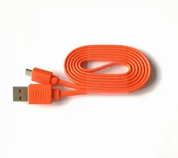 Orange USB-Strømforsyning Oplader Kabel Ledning Noodle Online Opladning Kabel til JBL Charge 3+ Flip3 Flip2 Bluetooth Højttaler