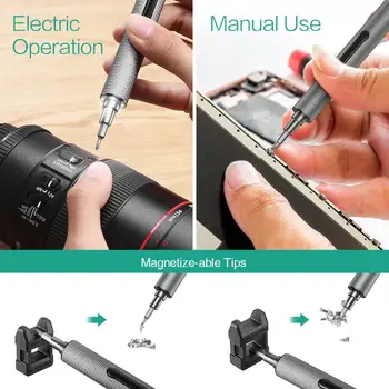 ORIA 22 i 1 Precision Elektrisk Skruetrækker Sæt Bærbare Magnetisk Skruetrækker Genopladelige Repair Tool Kits