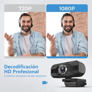 1080P Fuld HD-Webcam 4K Web-Kamera med Indbygget Mikrofon 3D DNR 1080P HD-Computer, PC, Kamera, USB-Driver Gratis Video Webcam