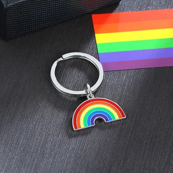 Modyle 2020 Ny farve Rainbow Vedhæng til Mænd i Rustfrit Stål med Tov, Kæde LGBT-Gay-Leisbian Halskæde Smykker