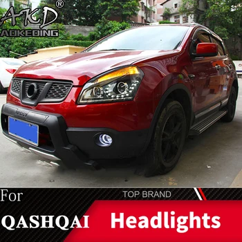 Hoved Lampe Til Bil Nissan 2007-2016 Qashqai Forlygter, tågelygter Kørelys KØRELYS H7 LED Bi-Xenon Pære Tilbehør til Bilen