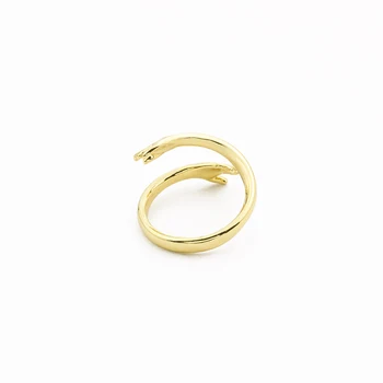 Engros-10stk/masse Guld Fyldt To Hænder Stacking Ringe Til Kvinder, Mænd Smykker Minimalistisk Anel Kobber hule Hånd Finger Ringe