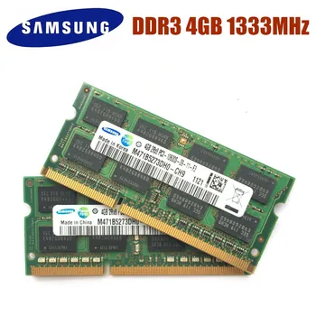 SAMSUNG RAM 4GB 2Rx8 PC3-10600S 1600MHz DDR3 1333Mhz 4gb Laptop Hukommelse, 4G PC3L 10600S 12800S Notebook Modul SODIMM RAM