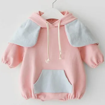 Mode Søde Nyfødte Buksedragt Hætteklædte Småbørn Tøj koreanske Baby Sparkedragt børnetøj, Baby Tøj, Klatre Romper
