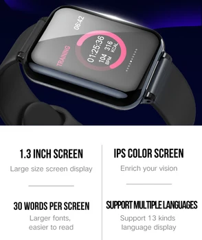 B57 Smart ur Vandtæt Sport pulsmåler Blodtryk smartwatch Til Kvinder, mænd kid smart ur IOS iphone Android