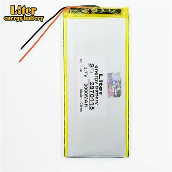 Tablet batteri 2970115 3,7 V 3000mah tablet batteri mærke tablet generelt polymer lithium batteri