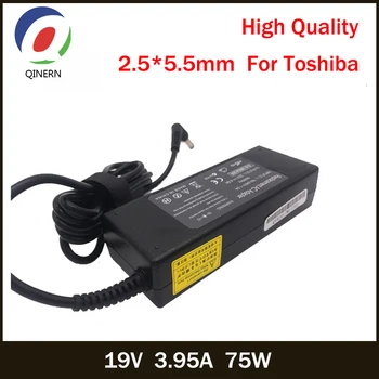QINERN 19V 3.95 EN 75 5.5*2,5 mm Laptop AC Adapter Universal strømforsyninger Notebook Oplader Adapter Til Toshiba A100-S2211TD