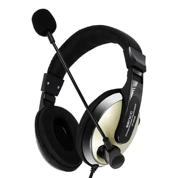 Over-Ear Headset Gamer Stereo Dyb Bas Gaming Hovedtelefoner, Øretelefoner Med Mikrofon til Computeren, PC, Bærbar, Notebook