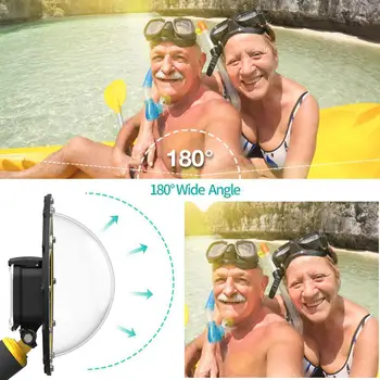 Cover Til GoPro Hero9 Kamera Linse Tilbehør Dual Håndholdte Dome Port Vandtæt Dykning Boliger Case Cover