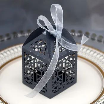 Bryllup Part Favoriserer flerfarvet gave box emballage Baby Shower, Fødselsdag Chokolade Papir gaveæske boite overtrukket de mariage