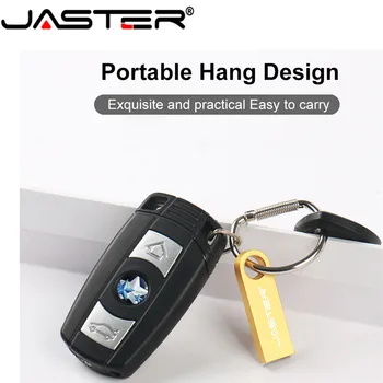 JASTER Metal Usb-Flash-Drev 64GB USB Stick Vandtæt Pen Drive 32GB, 8GB 16GB 4GB mini-Pendrive, Flash Memory Stick