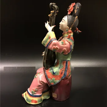 Kinesisk Stil Kreative Smukke Kvinder Kunst-Skulptur Klassisk Dame Statue Håndværk Keramiske Håndværk Hjem Dekoration R4150